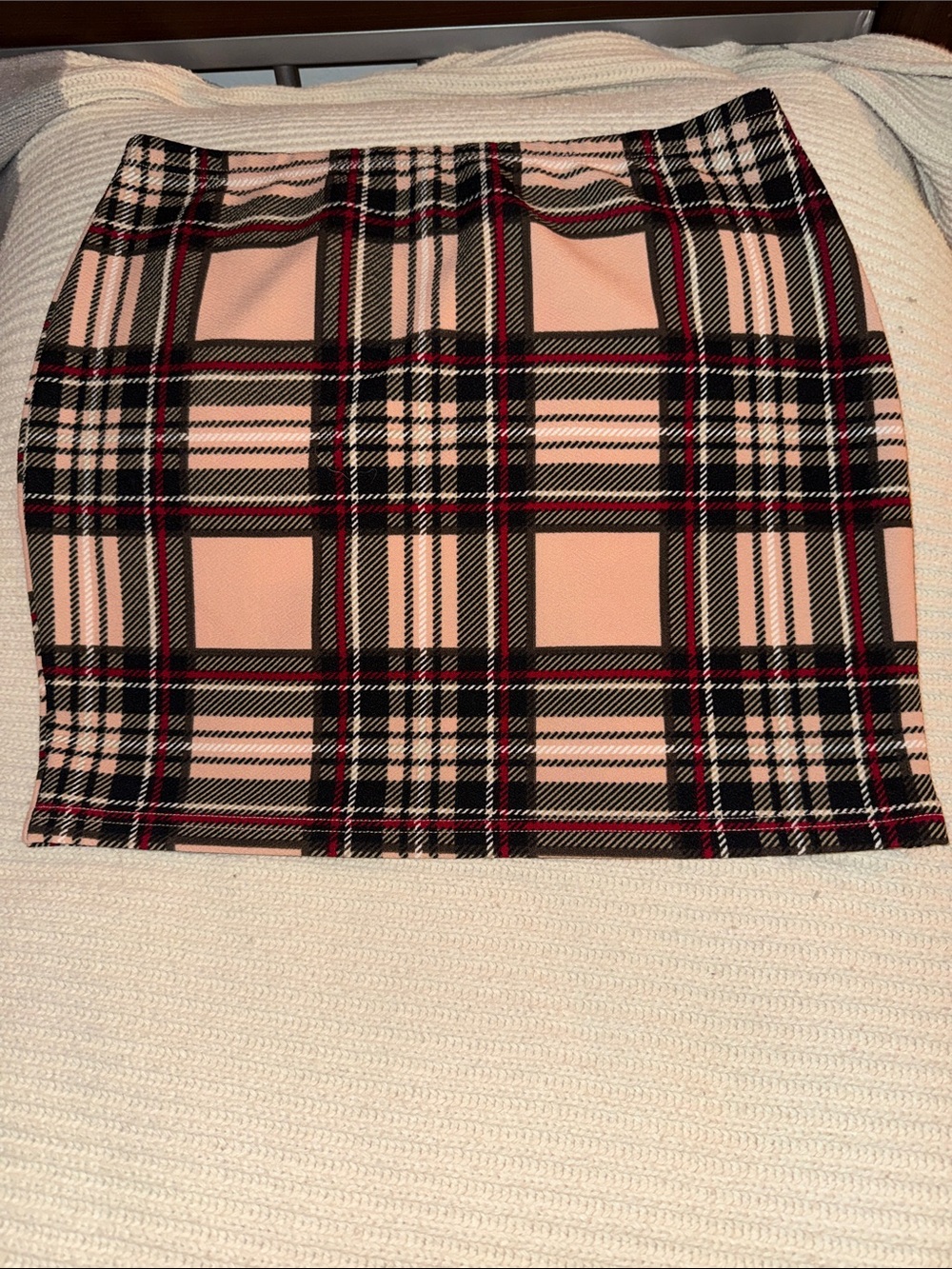 Plaid Pink Mini Skirt